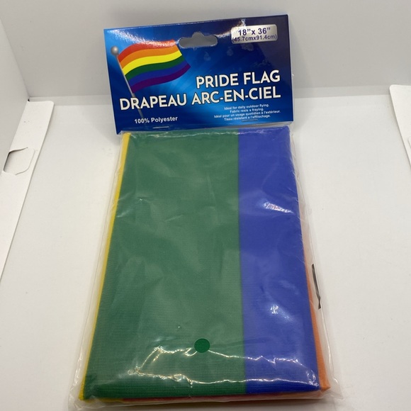 Pride Flag 18” x 36” Rainbow Indoor Outdoor Gay Lesbian Transgender - Picture 8 of 8